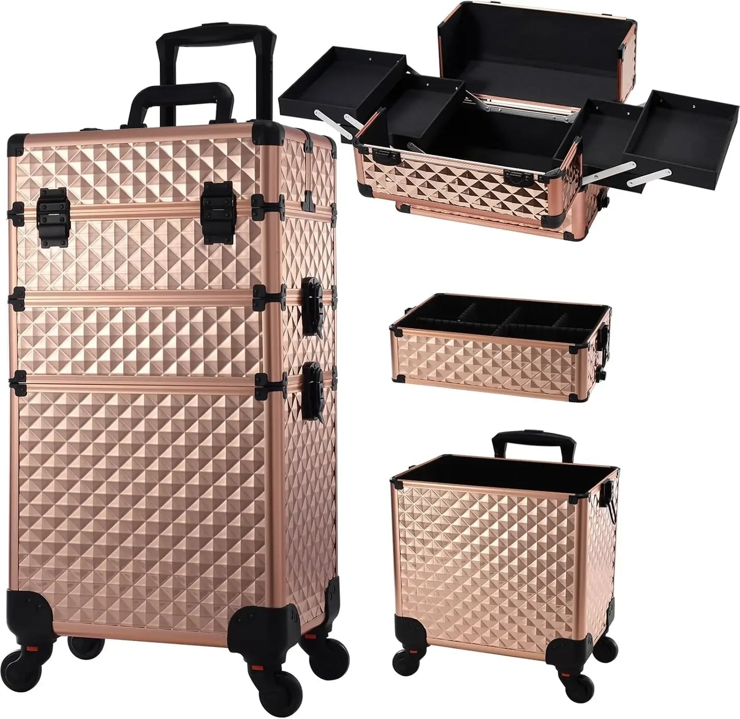 Trousse de maquillage roulante 3 en 1