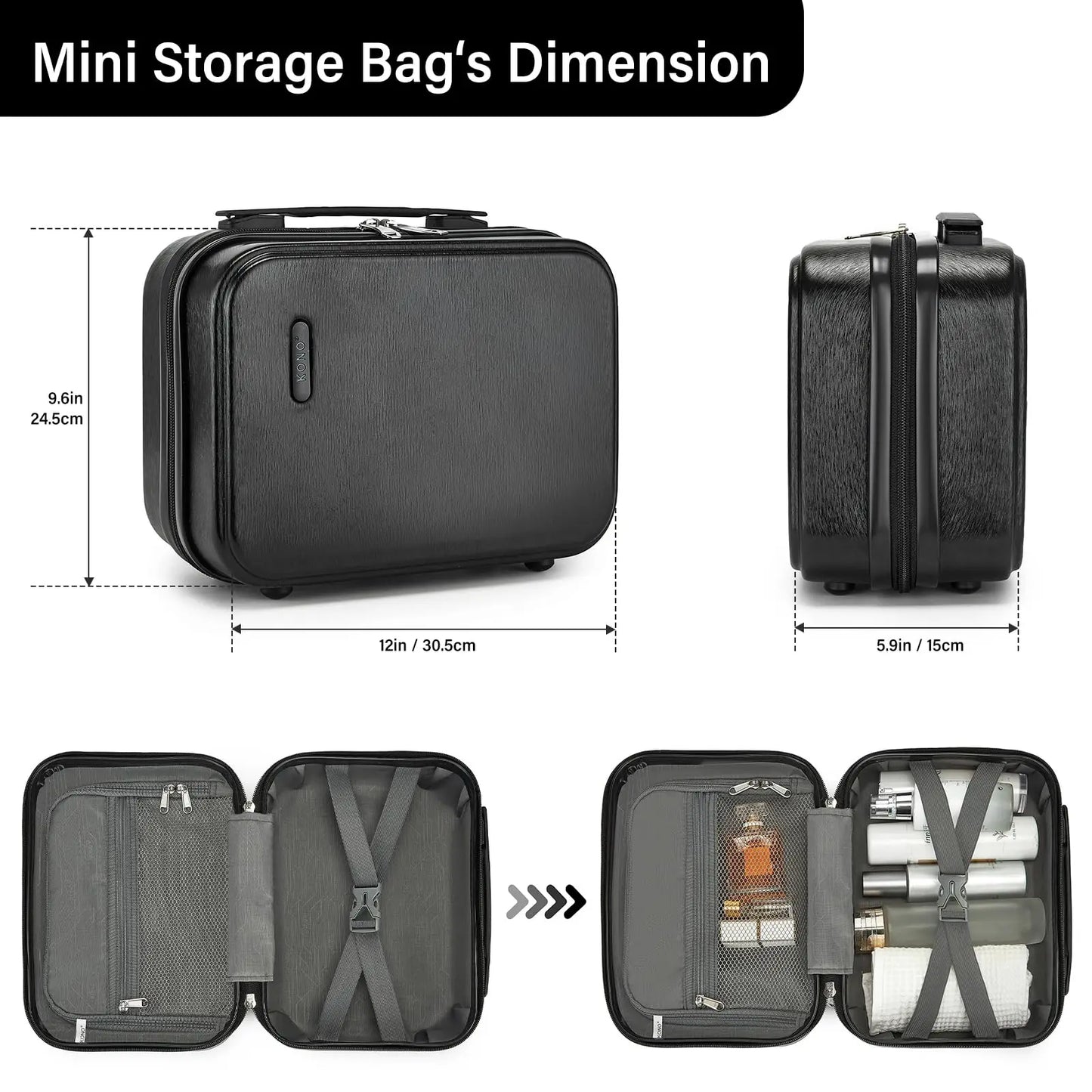 Coffret à bagages à main, 20 pouces-étui rigide ABS