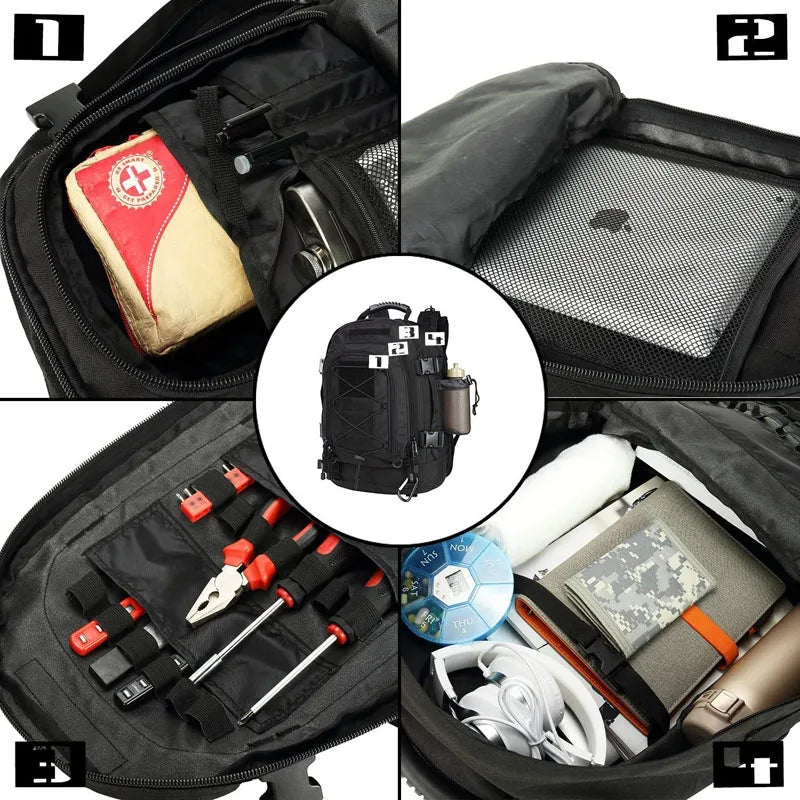 60L militaire tactique sac à dos