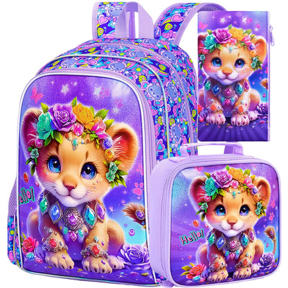 Sac d'école primaire avec sac à lunch