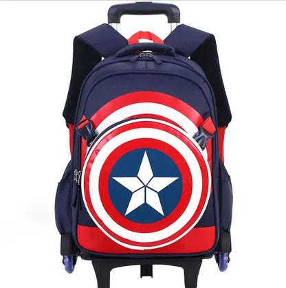 Sac à dos à 2 et 6 roulettes d'école pour enfants