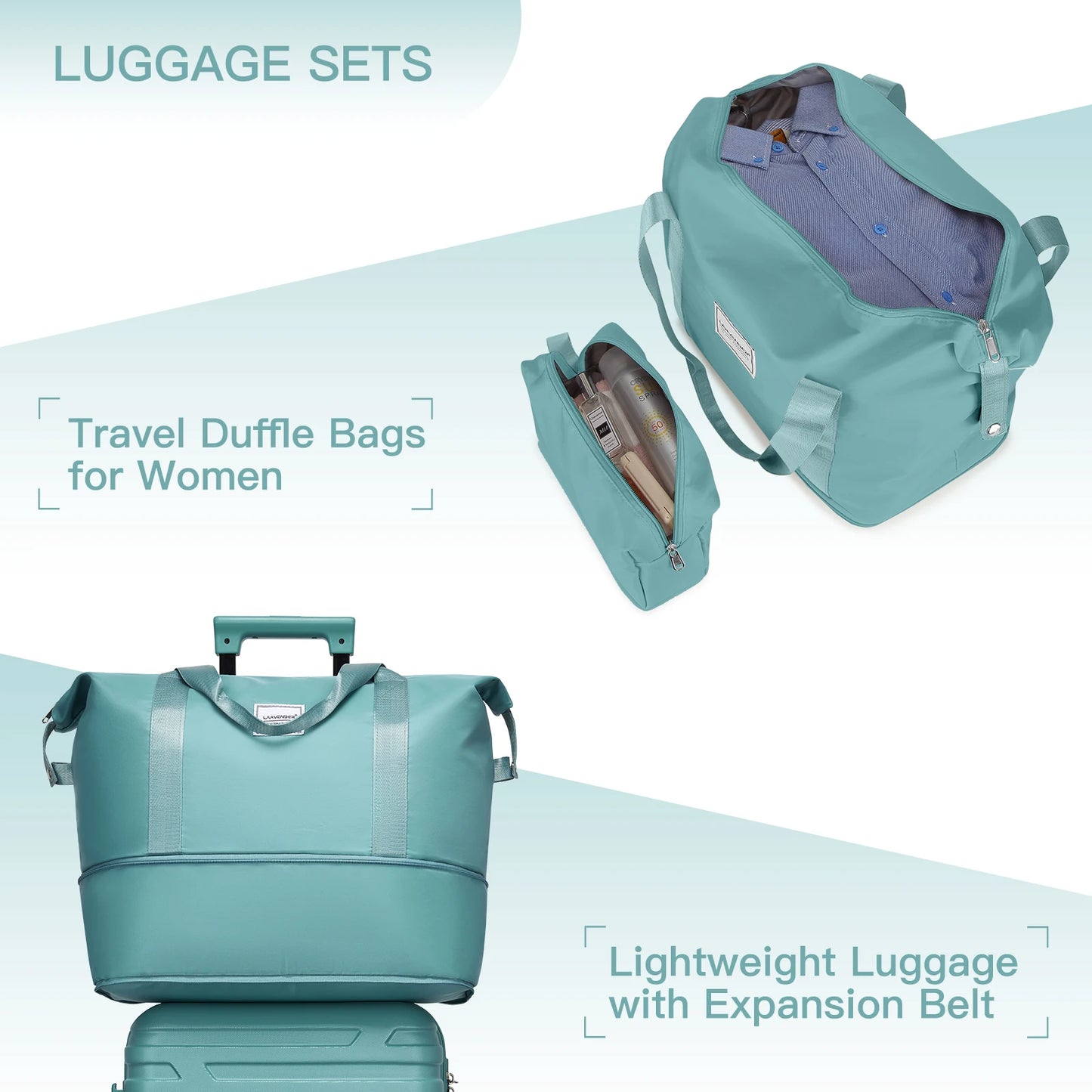 Ensembles de bagages 6 pièces avec sacs de voyage