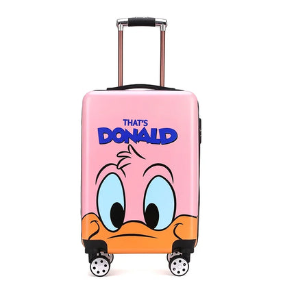 Disney tureMouse-Valise de voyage à roulettes pour enfants, bagage à roulettes mignon, cabine de dessin animé, joli cadeau de Noël, 20 po