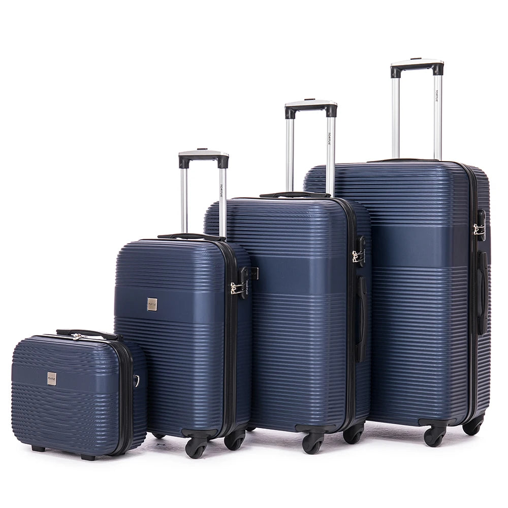 Valise de voyage à roulette, ensemble 4 pièces