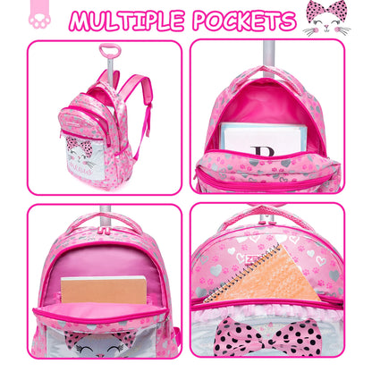 Rolling backpack for elementary school students