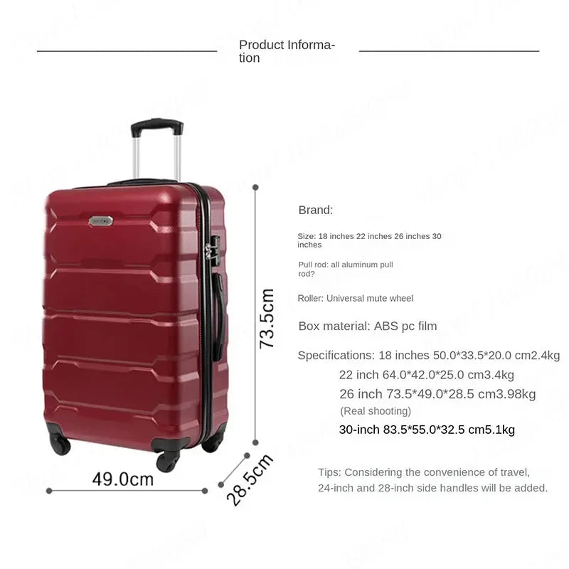 Large Capacity Rolling Luggage Set