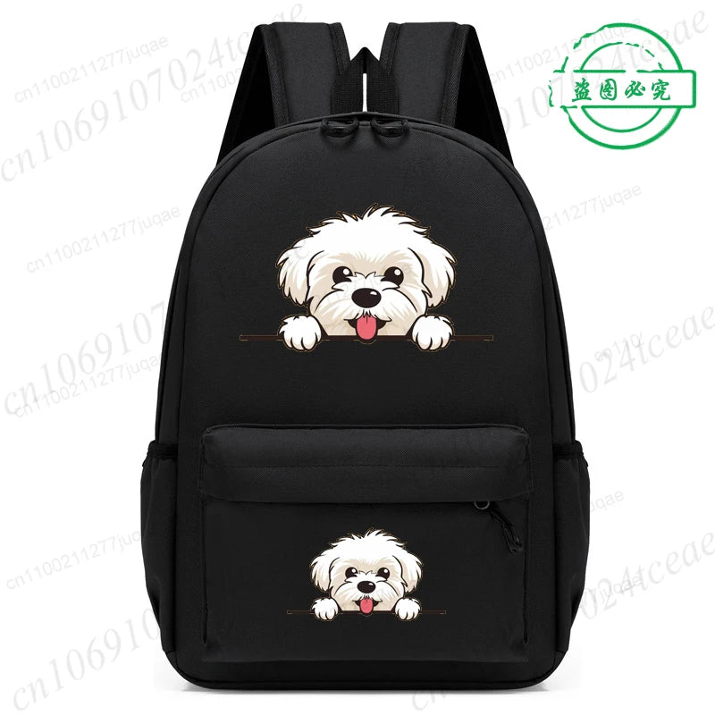 Sac à dos pour enfants avec dessin animé de chien Husky sibérien mignon