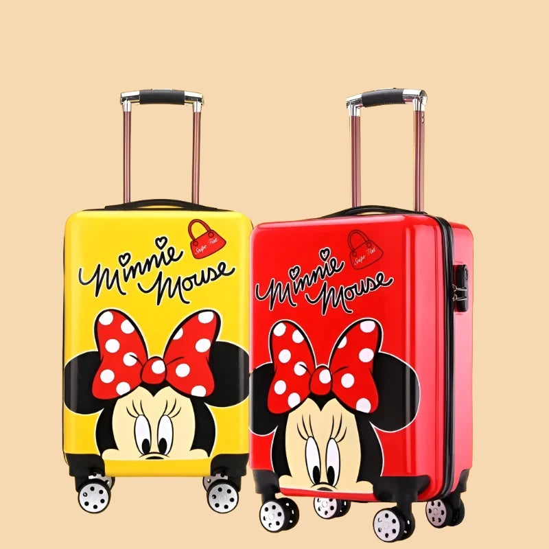 Disney tureMouse-Valise de voyage à roulettes pour enfants, bagage à roulettes mignon, cabine de dessin animé, joli cadeau de Noël, 20 po