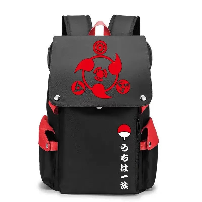 Nauto Anime Sac à dos d'école de grande capacité, sac à dos de sport, épaule à fermeture éclair éclaircissante, sac d'extérieur, accessoires de mode manga