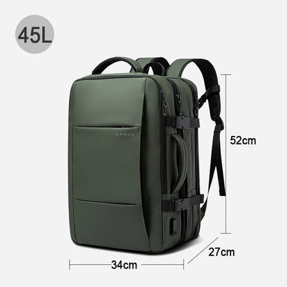 Sac à Dos de Voyage pour Homme, Business, École, Extensible, USB, Grande Capacité, 17.3, Ordinateur Portable, Étanche, Mode