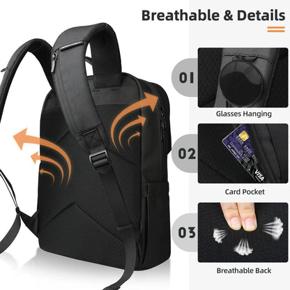 Sac à dos d'affaires élégant, étanche, pour ordinateur portable