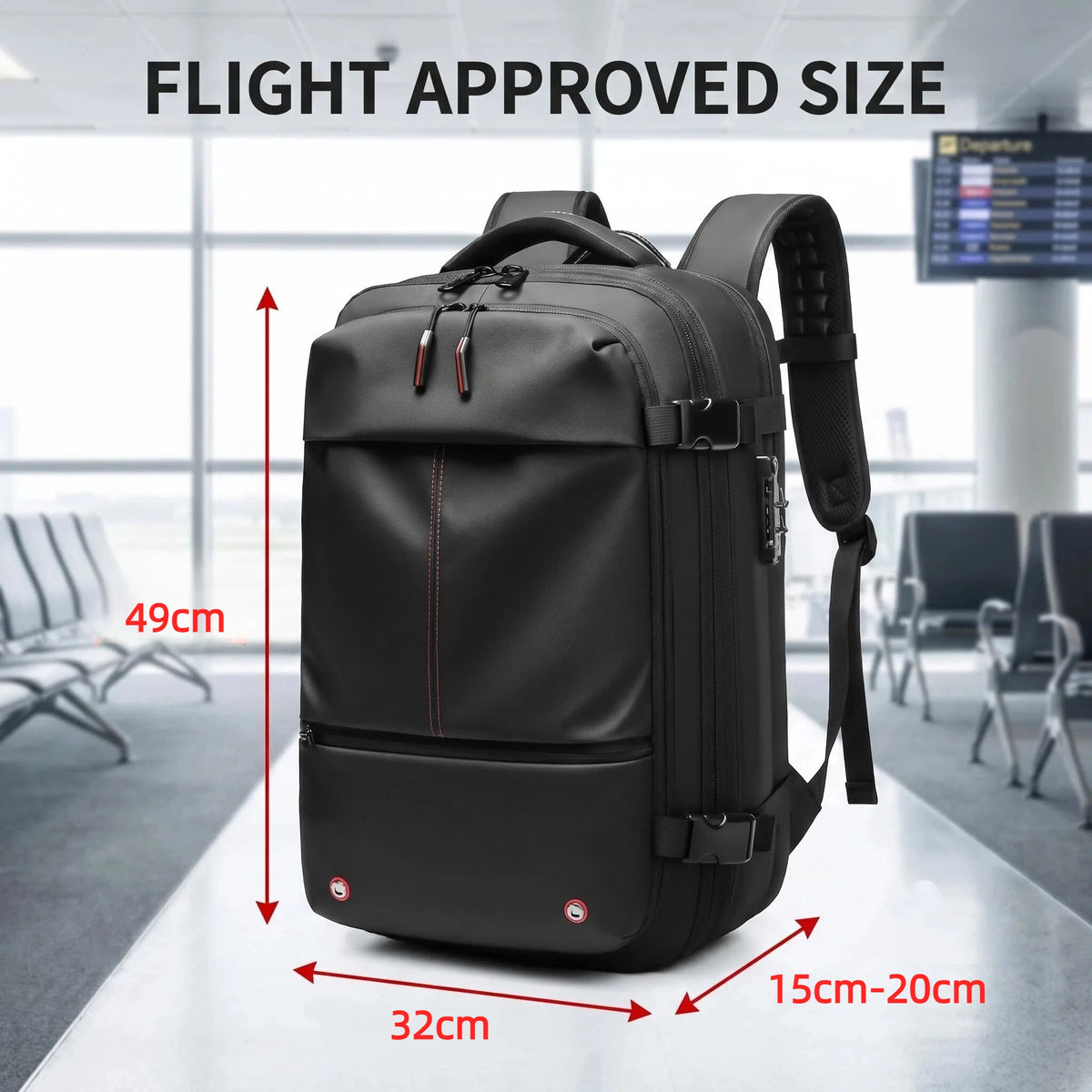 Sac à dos de compression sous vide pour ordinateur portable de 17 pouces