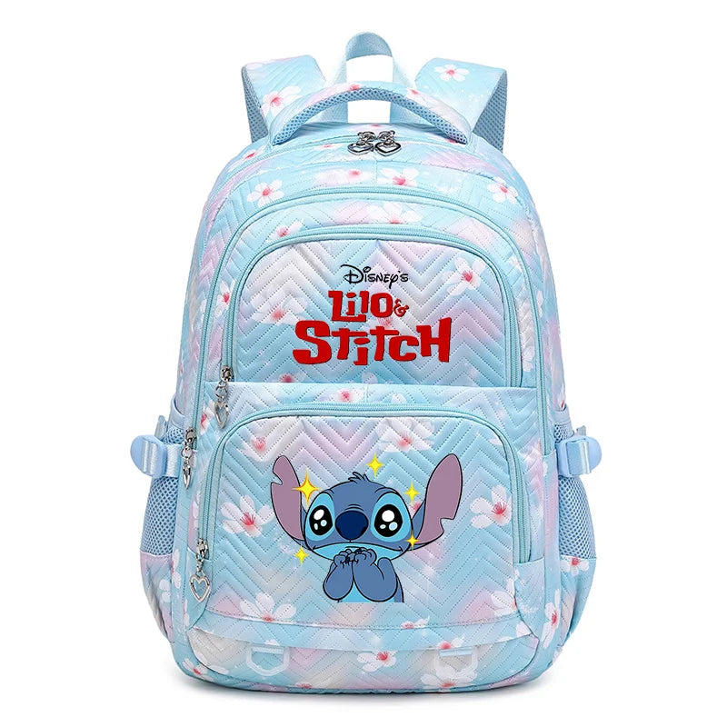 Sac à Dos Étanche Disney CAN o Stitch pour Femme, Cartable de Voyage pour Adolescentes bleu