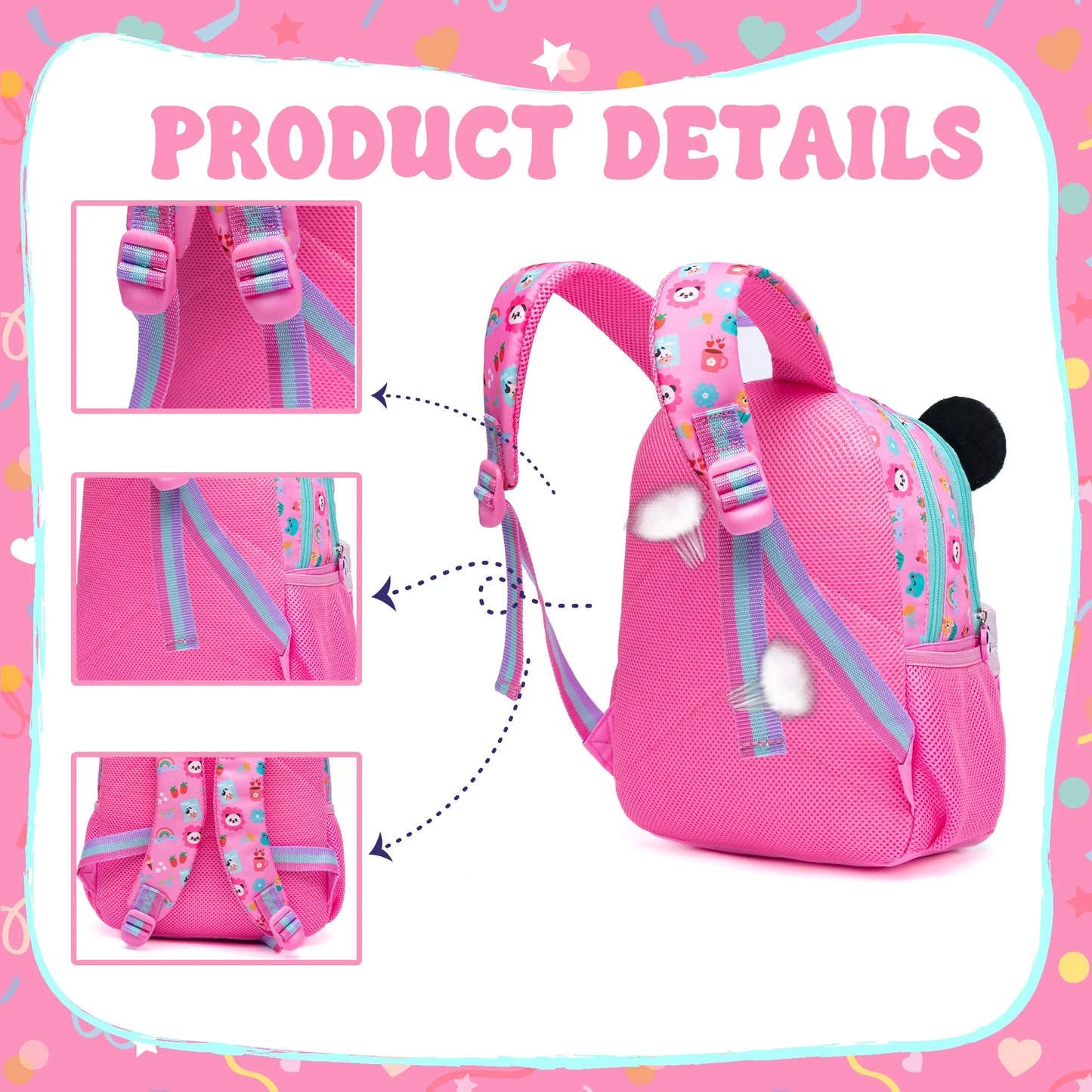 Sac à dos mignon de 13 pouces avec petit pendentif