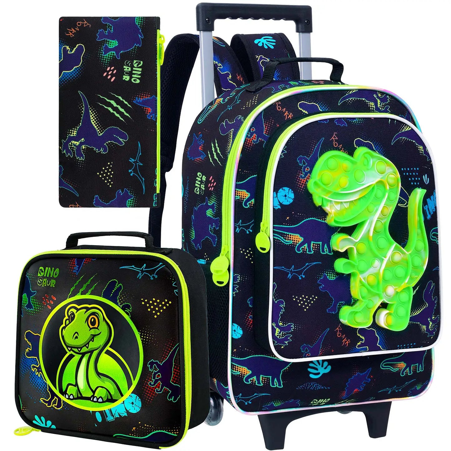 Sac d'école à roulettes avec sac à déjeuner