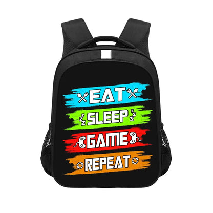 Sac à dos imprimé manettes de jeu drôles, contrôleur de jeu vidéo, sac d'école pour adolescents, sac à dos pour ordinateur portable Gamer, sacs de livre pour enfants, cadeau