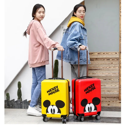 Disney tureMouse-Valise de voyage à roulettes pour enfants, bagage à roulettes mignon, cabine de dessin animé, joli cadeau de Noël, 20 po