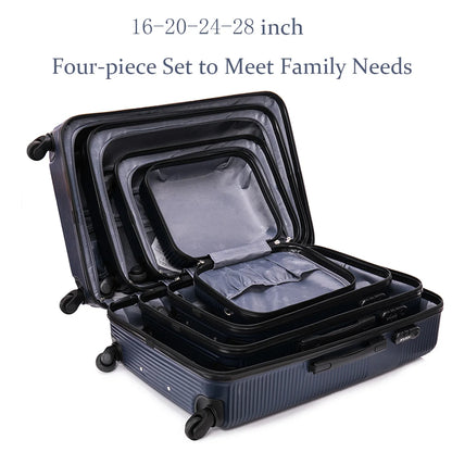 Valise de voyage à roulette, ensemble 4 pièces