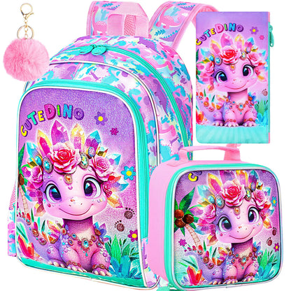 Sac d'école primaire avec sac à lunch