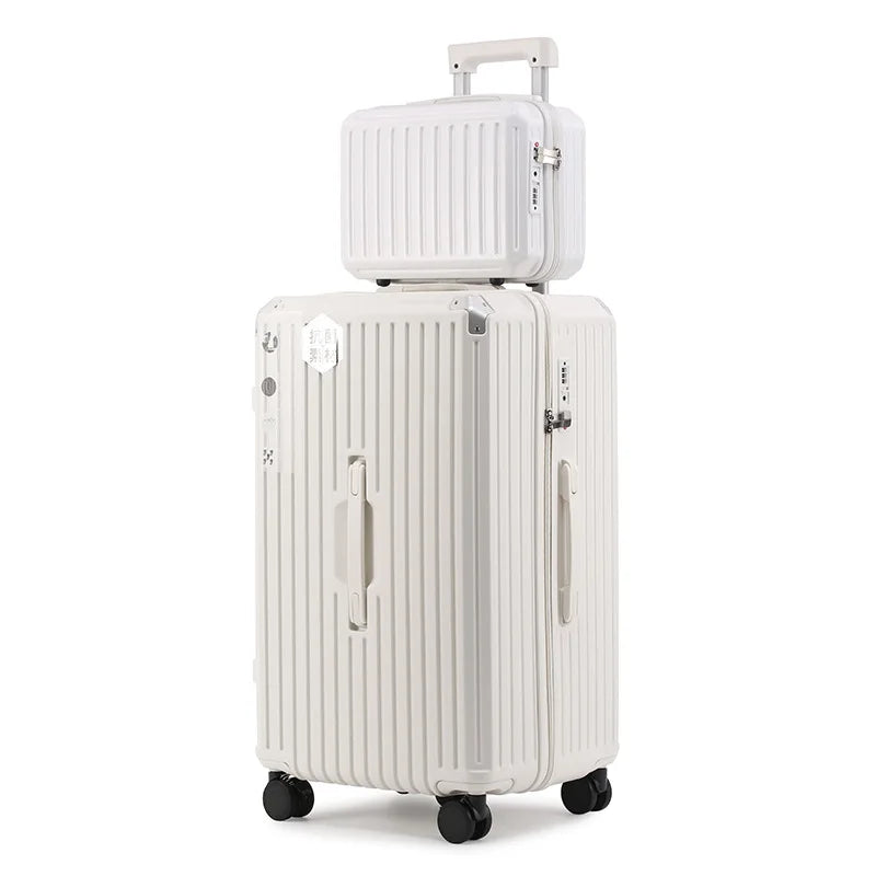 PC and ABS suitcase with USB charging