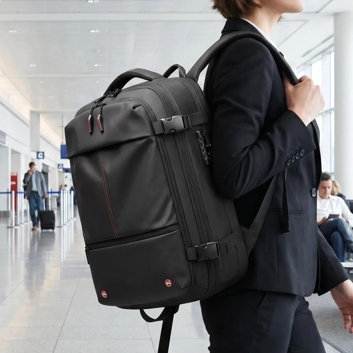 Sac à dos de compression sous vide pour ordinateur portable de 17 pouces
