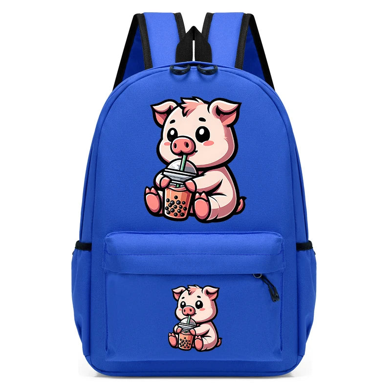 Cartable de dessin animé pour filles et garçons, mini over, animal de compagnie, bulle de thé, sac d'école Kawaii, sac à dos pour enfants de la maternelle