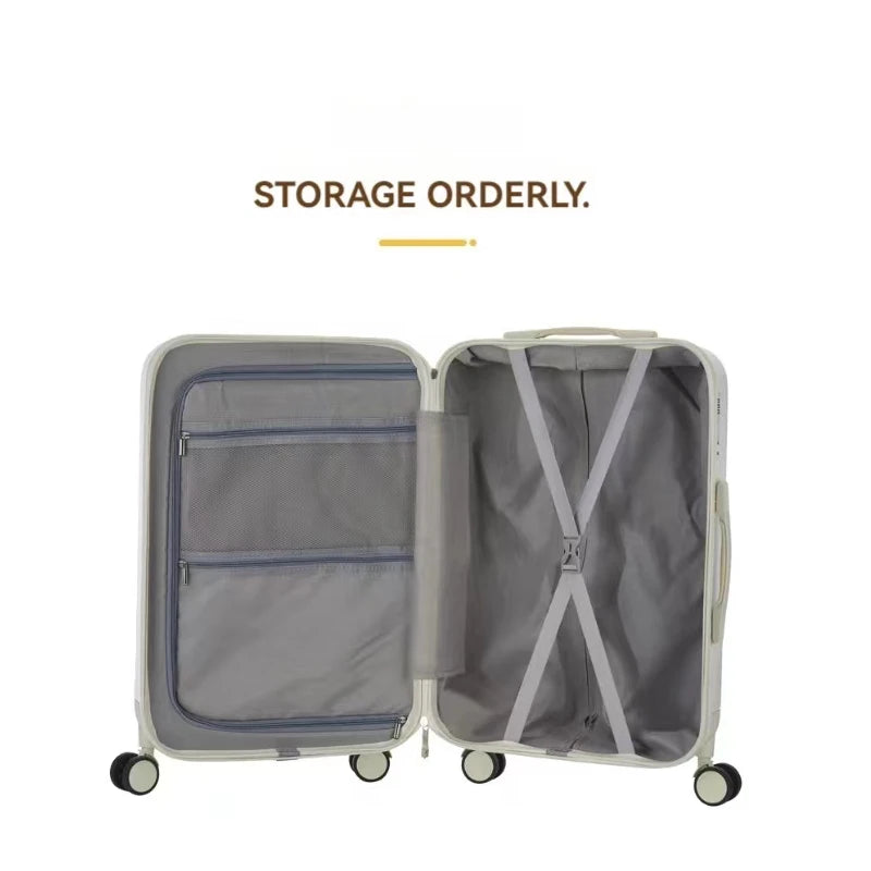 Ensembles de bagages durables de grande capacité pour femmes et filles, valise ABS + PC, bagage à main, voyage d'embarquement, nouveau, 2024, 18, 20, 22, 24, 26/28