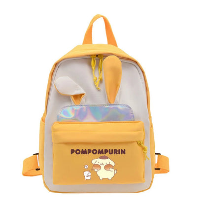 Pompompurin sac à dos d'école orthopédique avec oreilles de lapin