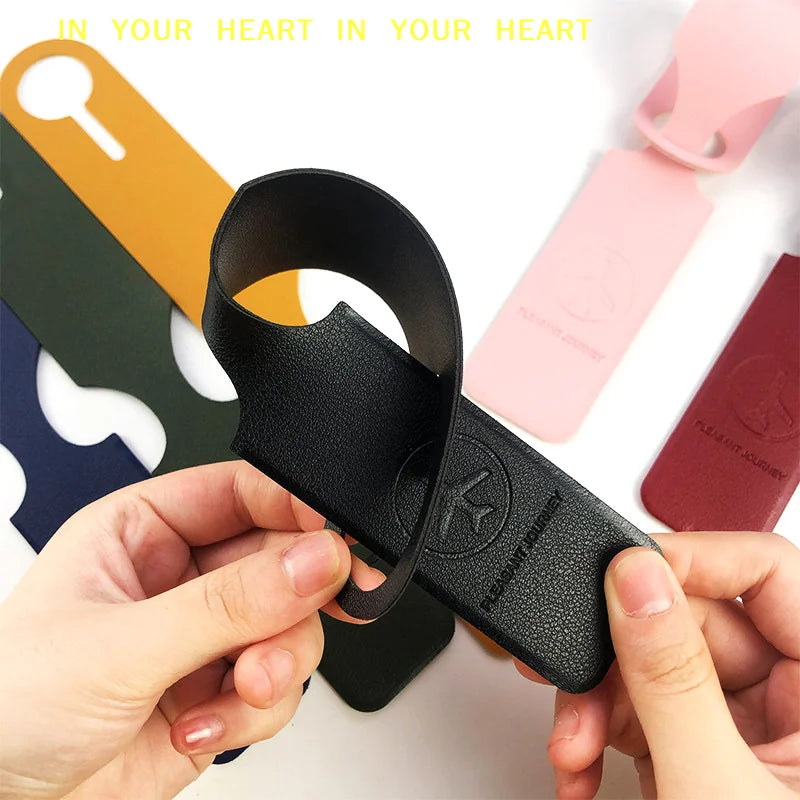 PU Leather Luggage Tag