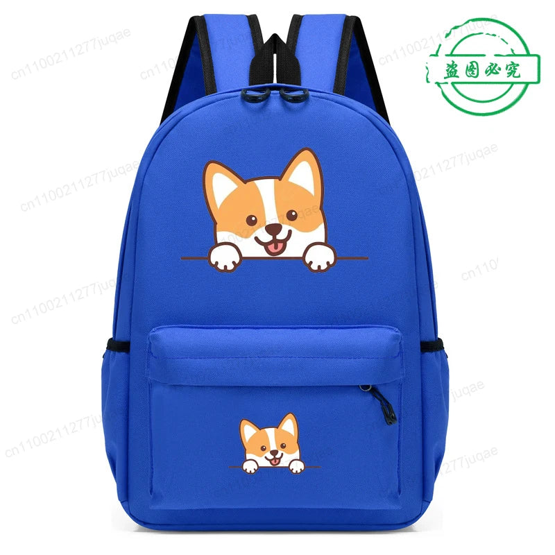 Sac à dos pour enfants avec dessin animé de chien Husky sibérien mignon