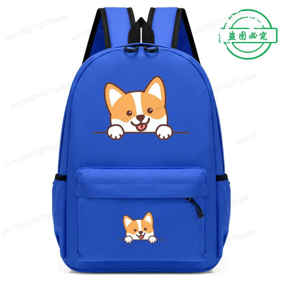 Sac à dos pour enfants avec dessin animé de chien Husky sibérien mignon
