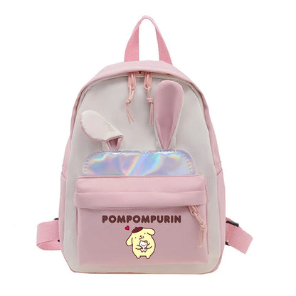 Pompompurin sac à dos d'école orthopédique avec oreilles de lapin