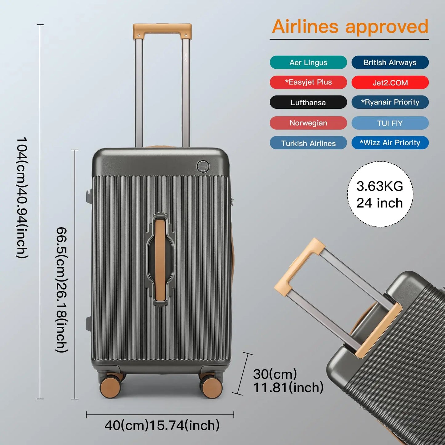 Valise en ABS et polycarbonate avec serrure TSA