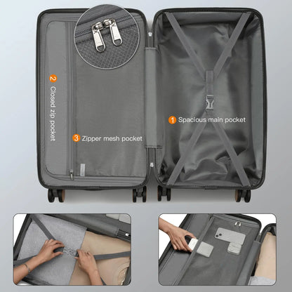 Valise en ABS et polycarbonate avec serrure TSA
