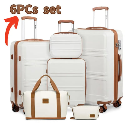 Valise trolley ABS (2/4/6 pièces) – Coque rigide légère