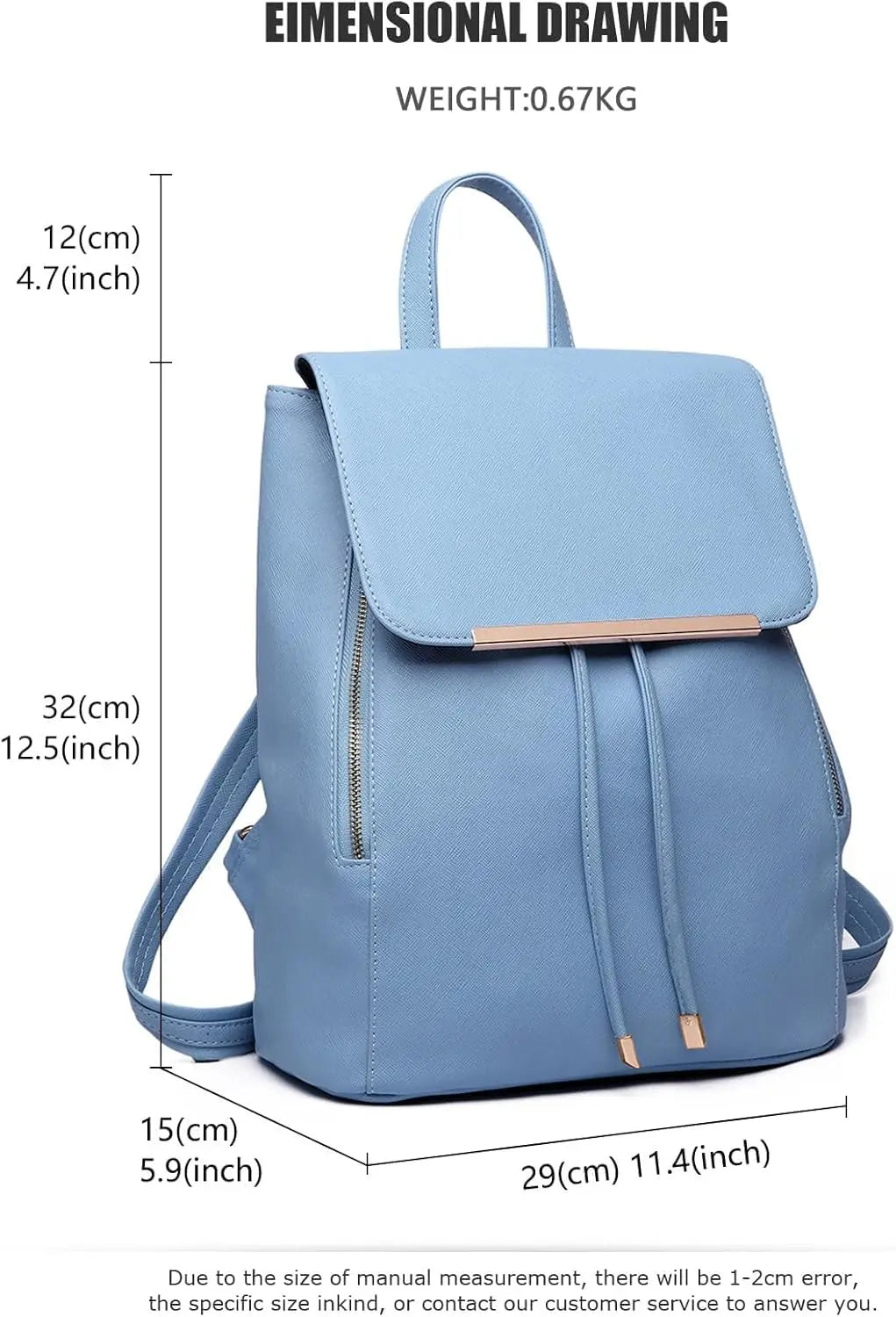 Sac à dos en cuir PU