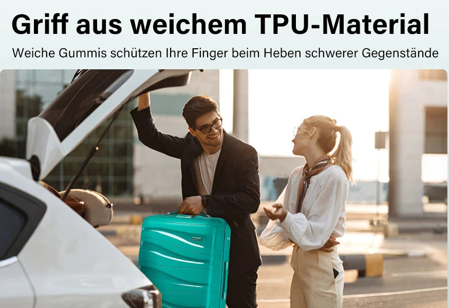 Valise à roulettes légère avec serrure TSA