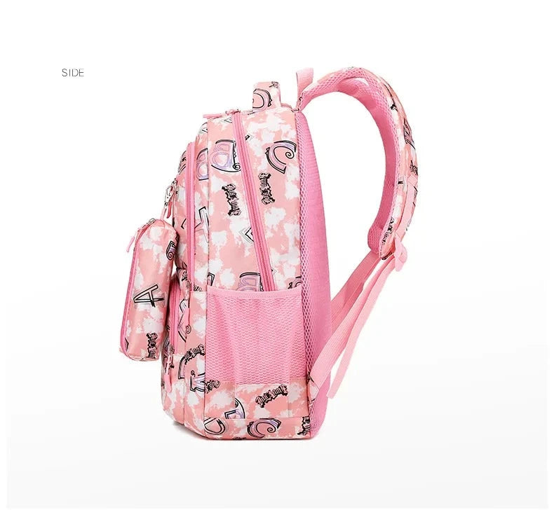 Sac à Dos d'École Primaire Orth4WD pour Enfant Fille, Cartable de Princesse