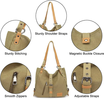 Sac en toile de grande capacité