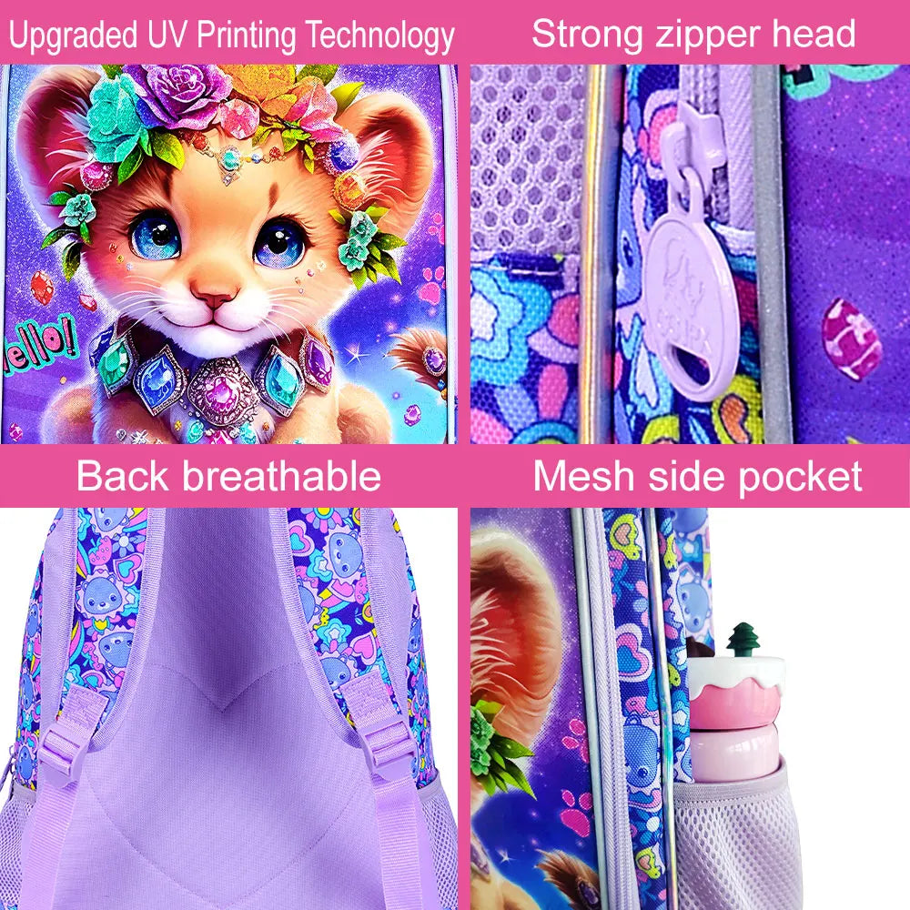 Sac d'école primaire avec sac à lunch