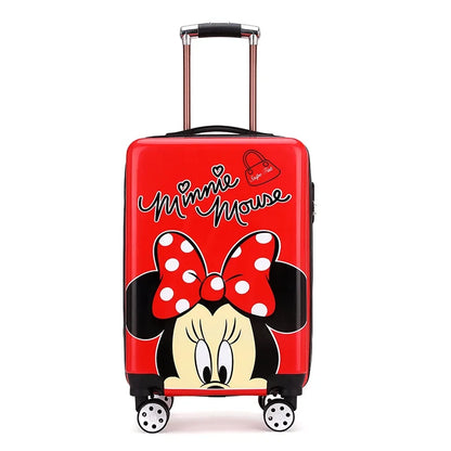 Disney tureMouse-Valise de voyage à roulettes pour enfants, bagage à roulettes mignon, cabine de dessin animé, joli cadeau de Noël, 20 po