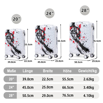Valises de voyage 20, 24, et 28 pouces, ensemble de 3