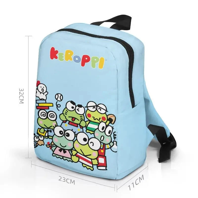 Sanrio – sac à dos en toile Keroppi série, petit sac d'école pour enfants