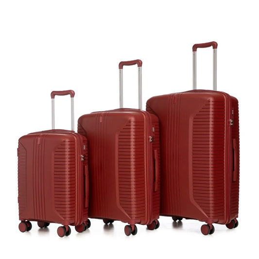Ensemble de valises de voyage à fermeture éclair de 20, 24 et 28 pouces