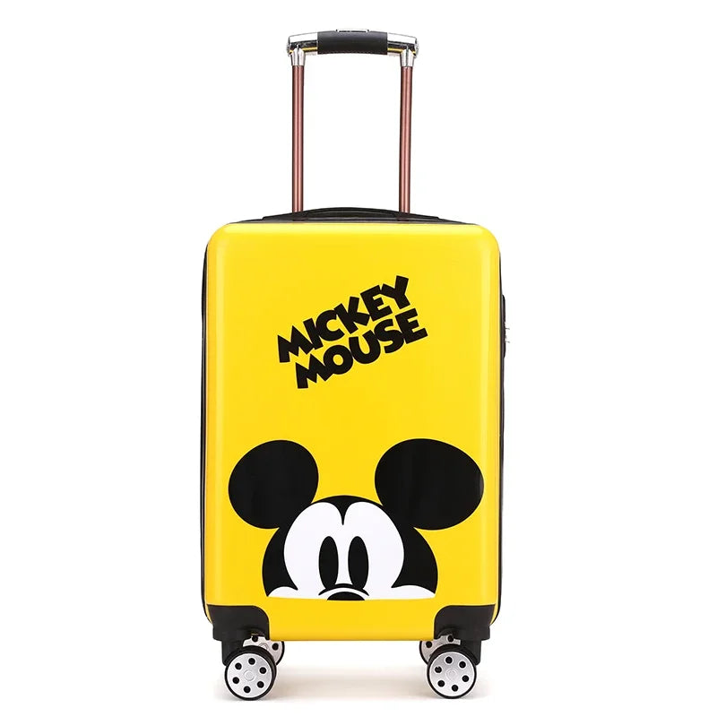 Disney tureMouse-Valise de voyage à roulettes pour enfants, bagage à roulettes mignon, cabine de dessin animé, joli cadeau de Noël, 20 po