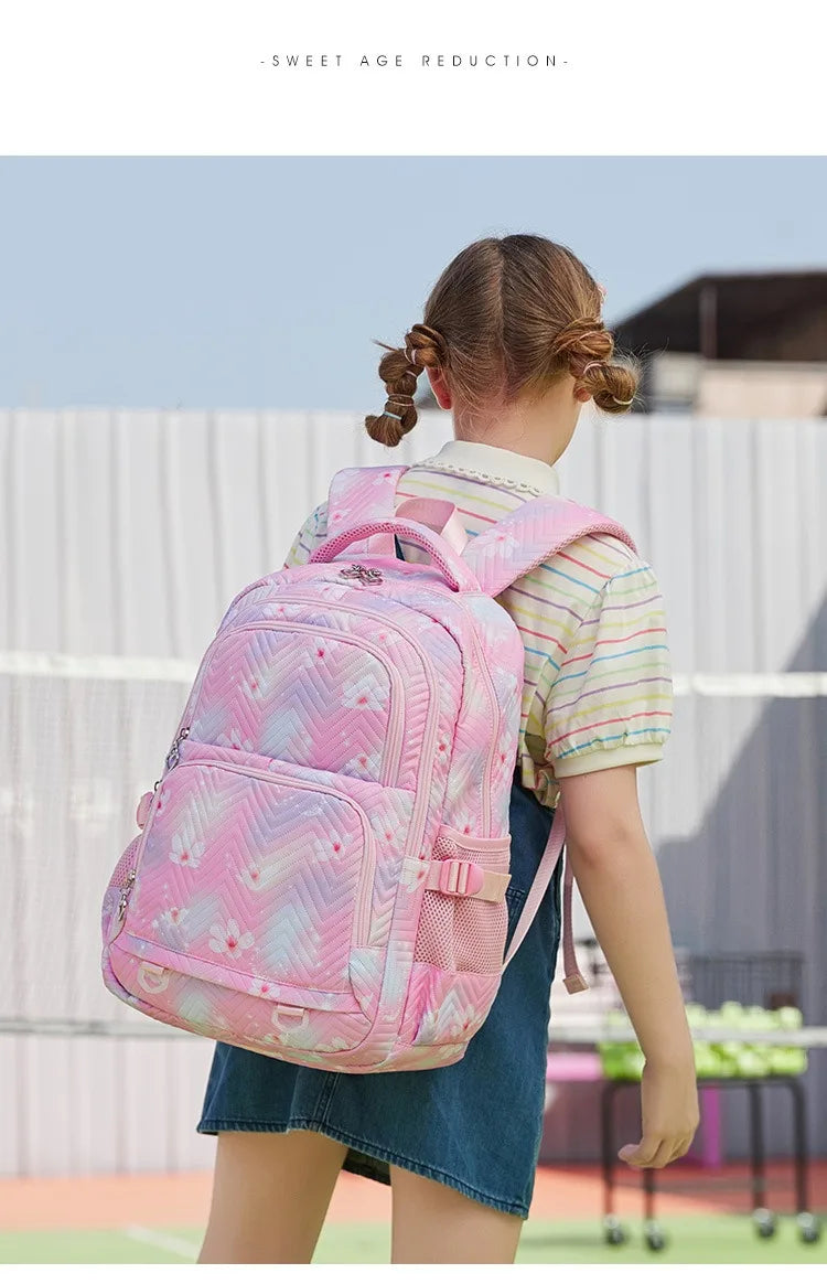 Sac à Dos Étanche Disney CAN o Stitch pour Femme, Cartable de Voyage pour Adolescentes rose