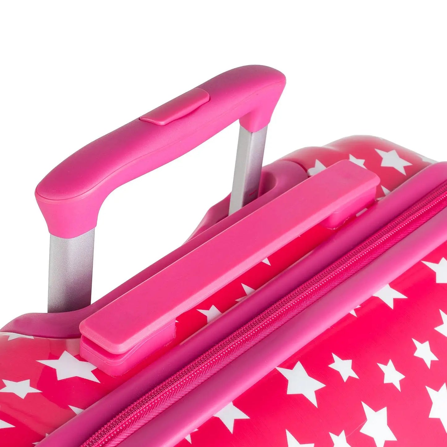 Valise de voyage modèle Stars pour jeune enfant, fille, 4 roues, polycarbonate moyen