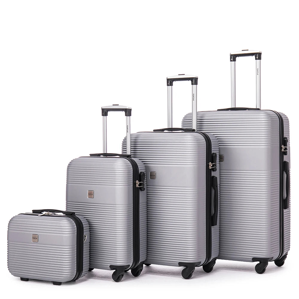 Valise de voyage à roulette, ensemble 4 pièces