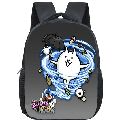 Sac à dos de dessin animé The Battle Cats pour enfants, petit sac d'école, sac à dos pour enfants, garçons et filles, cadeau de retour à l'école, Mochila