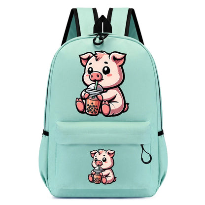 Cartable de dessin animé pour filles et garçons, mini over, animal de compagnie, bulle de thé, sac d'école Kawaii, sac à dos pour enfants de la maternelle